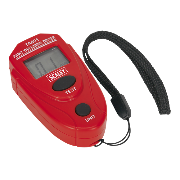 Sealey TA091 Automotive Vehicle Paint Thickness Gauge ±2% Accuracy / 0-2mm Range