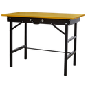 Sealey FWB1000 Portable Folding Workbench 14.5kg Built-in storage bar 100kg max weight