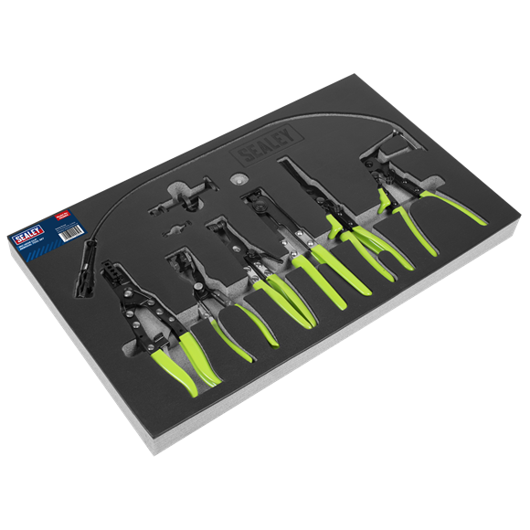 Sealey VS2662 Automotive Vehicle Maintenance Hose Clip Removal Tool Set 7pc