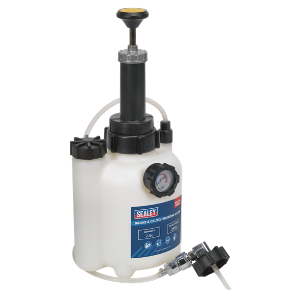 Sealey VS820 Automotive Vehicle Brake & Clutch Bleeding System 2.5L ABS Suitable 28psi Max Pressure