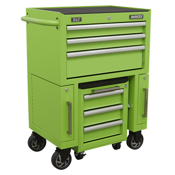 Sealey AP556CSHV Automotive Workshop Rollcab 3 Drawer with Utility Seat