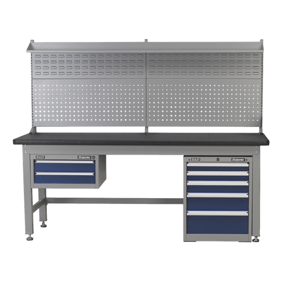 Sealey Premier Industrial API1800COMB02 Complete Industrial Workstation / Workbench & Cabinet Combo 1.8m