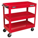 Sealey Automotive / Industrial CX108 Heavy-Duty Workshop Trolley 3-Level Tool / Equipment Wheeled Storage
