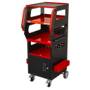 Sealey Superline Pro APDT435R Automotive Vehicle Diagnostics Trolley 4-Level for Garage / Workshop