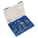 Sealey HCJ85AC HI-GRIP® Zinc Plated Hose Clip Assortment 9.5-55mm 81pc