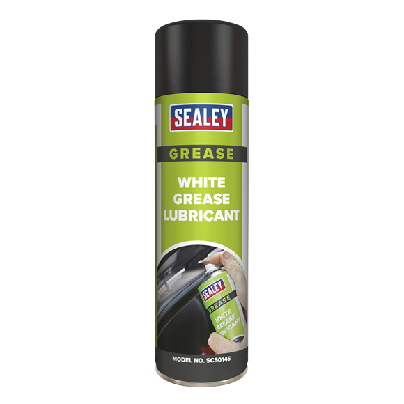 Sealey SCS014 White Grease Lubricant 500ml - Pack of 6
