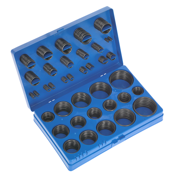 Sealey BOR407 Imperial Rubber O-Ring Assortment 407pc