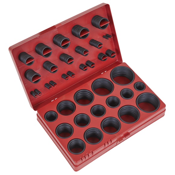 Sealey BOR419 Rubber O-Ring Assortment 419pc