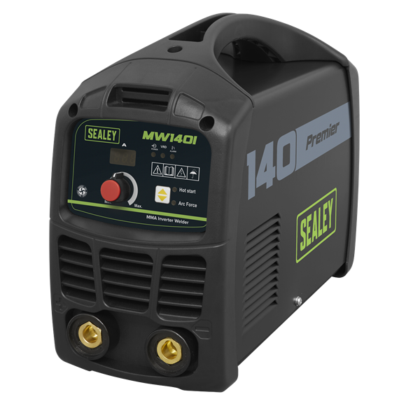 Sealey MW140I Portable Compact & lightweight Inverter ARC / MMA Welder 140A 230V from Ø1.6mm up to Ø3.2mm