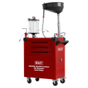 Sealey AK470DX Automotive Vehicle Mobile Multifunction Oil Station - 70L Sump tank with 61pc Tool Set. Five oil suction probes for extracting used oil from most vehicle dipsticks