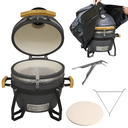 Sealey DG235 Deluxe 16" 40cm Ceramic Kamado Style BBQ, Cover, Grid Gripper, Heat Deflector & Heat Deflector Support