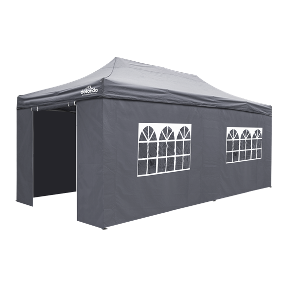 Sealey Dellonda DG175 Premium 3x6m Pop-Up Gazebo & Side Walls with Carry Bag, Stakes & Weight Bags - Grey