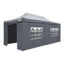 Sealey Dellonda DG175 Premium 3x6m Pop-Up Gazebo & Side Walls with Carry Bag, Stakes & Weight Bags - Grey