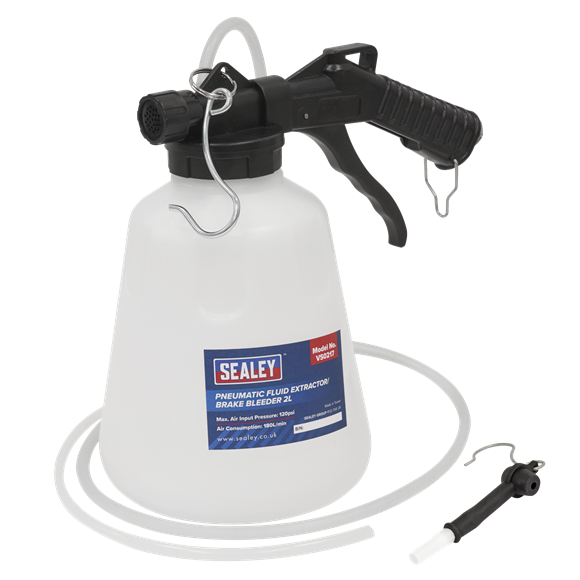 Sealey VS0217 Pneumatic Fluid Extractor/Brake Bleeder 2L