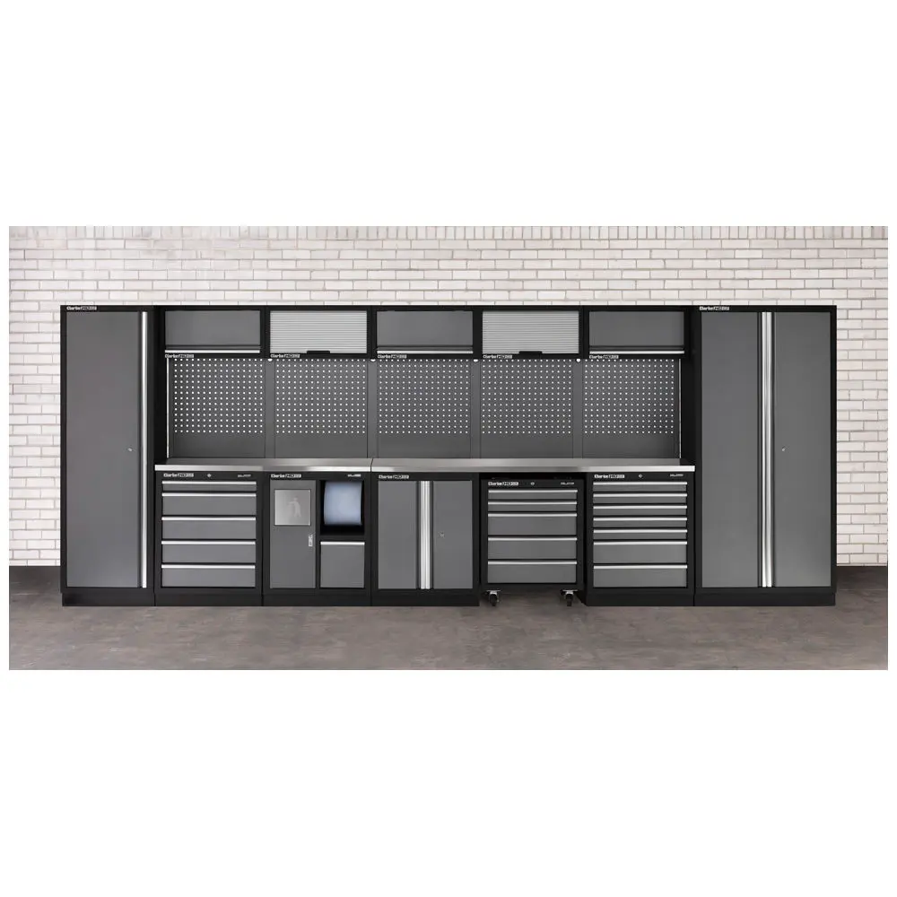 Clarke COMBGSM01 Modular Storage System 25 Piece Package Stainless Steel Worktops 7632893 / 5016086254720 
