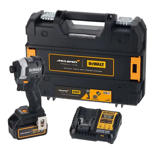 DEWALT DCF85MP1T-GB DEWALT x McLaren F1 Team 18V XR Brushless Cordless Impact Driver - 1 x 5Ah