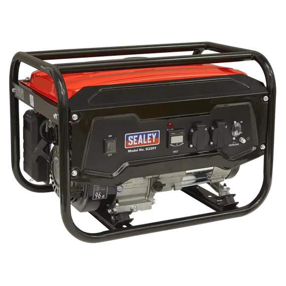 Sealey G2201 2200W Generator 6.5hp 4-Stroke Engine 230V