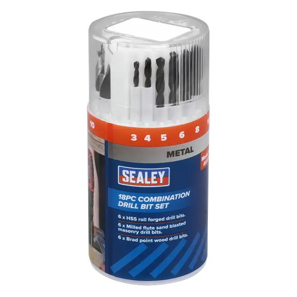 Sealey AK5711 Combination Drill Bit Set 18pc