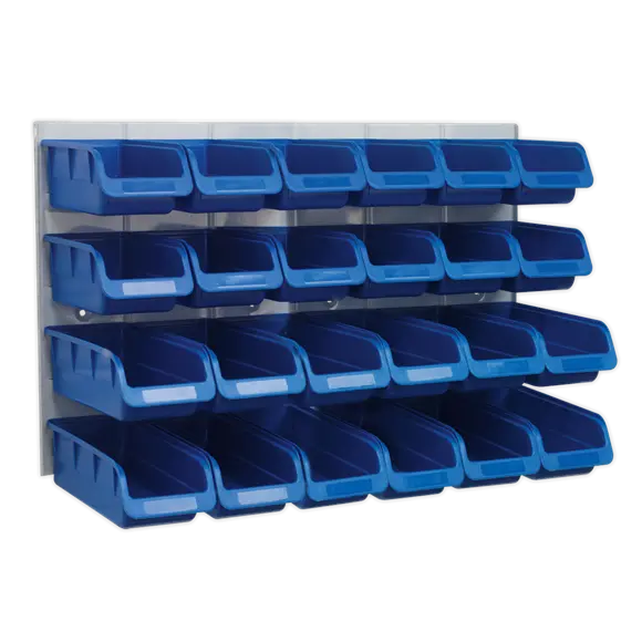 Sealey TPS131 Bin & Panel Combination 24 Bins - Blue