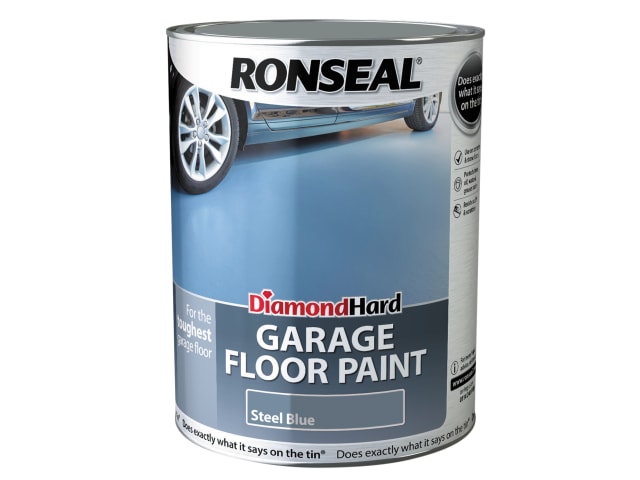 Diamond Hard Garage Floor Paint Steel Blue 5 litre