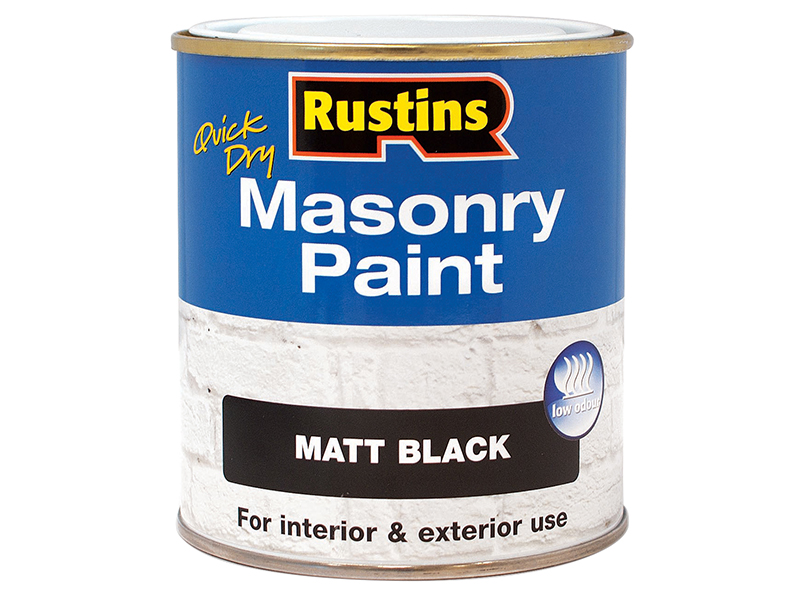 Quick Dry Masonry Paint Matt Black 250ml