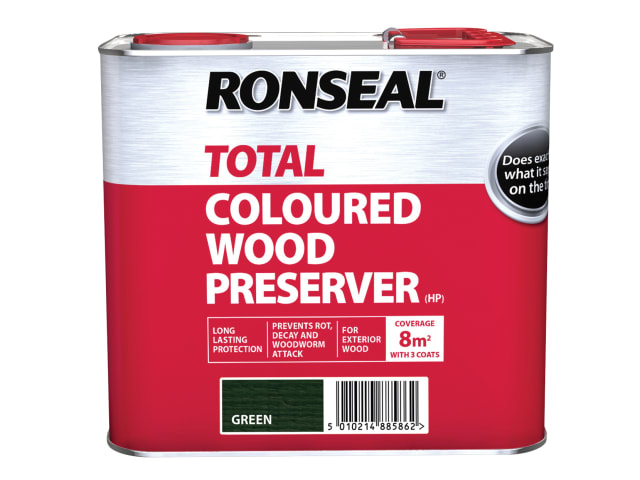 Trade Total Wood Preserver Green 2.5 litre