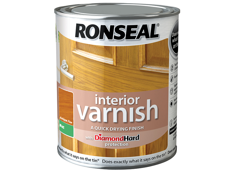 Interior Varnish Quick Dry Matt Antique Pine 750ml