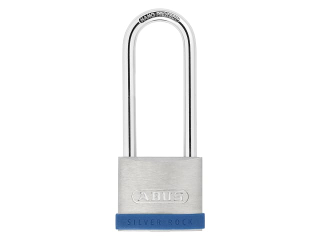 50mm Silver Rock 5 Padlock Long Shackle 80mm