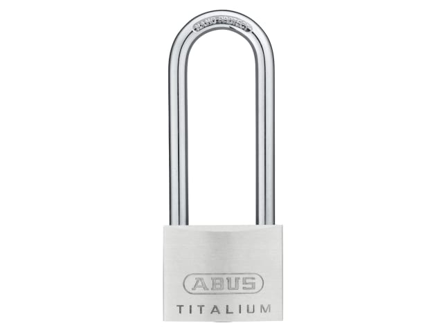 64TI/50mm TITALIUM Padlock 80mm Long Shackle