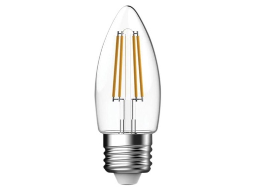 [ENGS12870] LED ES (E27) Candle Filament Non-Dimmable Bulb, Warm White 470 lm 4W