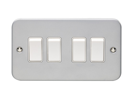 [CAR MC4SWW] 4 Gang 10Amp 2Way Switch Metal Clad