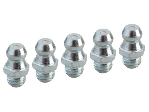 [FAIGGN14UNF] Grease Nipple Straight 1/4in UNF (Pack 5)