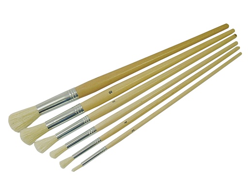 [FAIPBFITRPK] Round Fitch Brush Set. 6 Piece