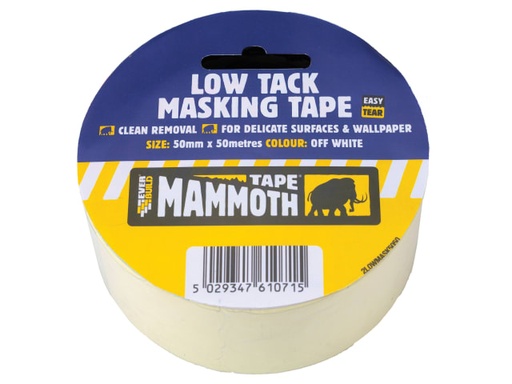 [EVB2LOWMT25] Low Tack Masking Tape 25mm x 25m
