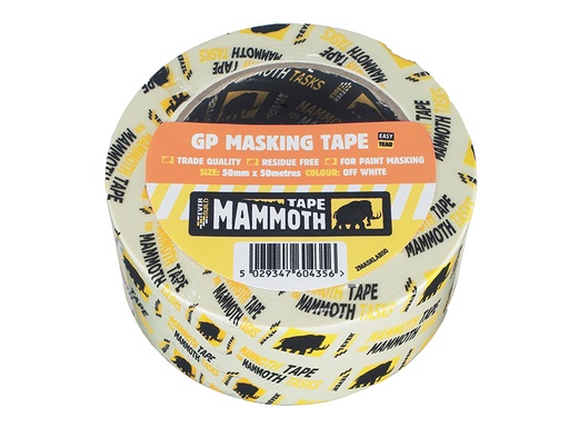 [EVB2MT50] Mammoth Retail Masking Tape 50mm x 50m