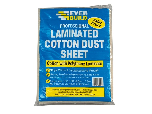 [EVBLAMDUST] Laminated Cotton Dust Sheet 3.6 x 2.7m