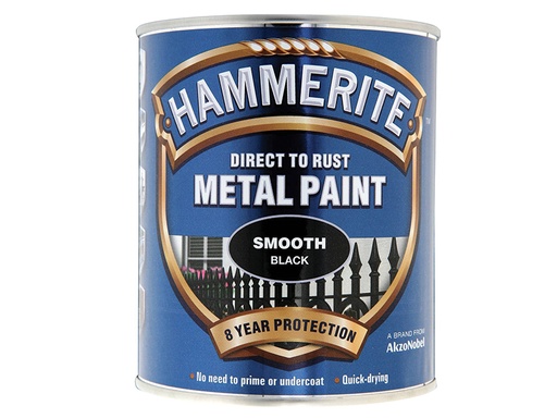 [HMMSFBL750] Direct to Rust Smooth Finish Metal Paint Black 750ml