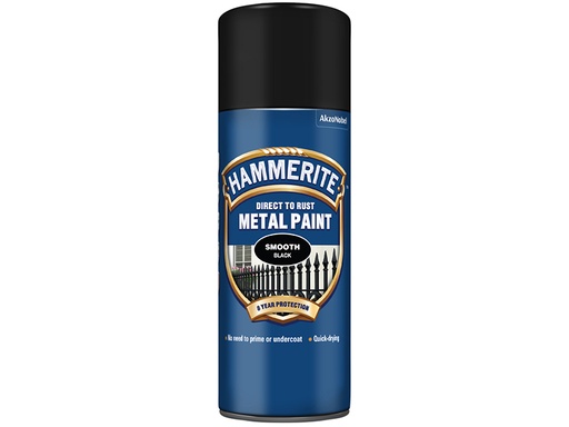 [HMMSFBLAERO] Direct to Rust Smooth Finish Aerosol Black 400ml