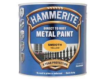 [HMMSFY25L] Direct to Rust Smooth Finish Metal Paint Yellow 2.5 Litre