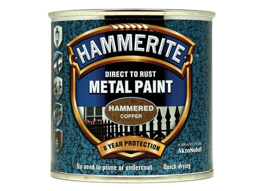 [HMMHFCO250] Direct to Rust Hammered Finish Metal Paint Copper 250ml