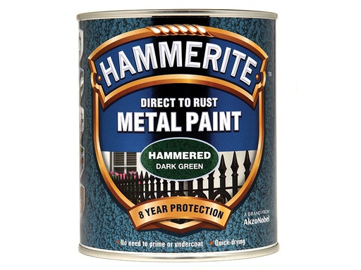 [HMMHFDG750] Direct to Rust Hammered Finish Metal Paint Dark Green 750ml