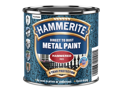 [HMMHFR250] Direct to Rust Hammered Finish Paint Red 250ml