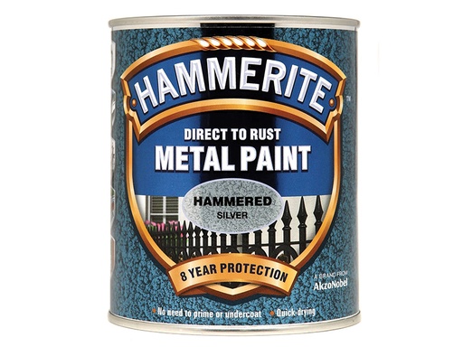 [HMMHFS750] Direct to Rust Hammered Finish Metal Paint Silver 750ml