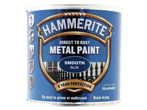[HMMSFB250] Direct to Rust Smooth Finish Metal Paint Blue 250ml