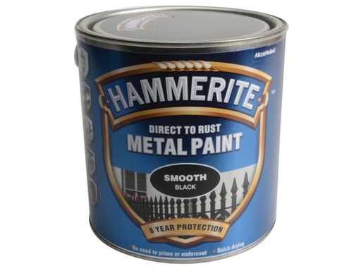 [HMMSFB25L] Direct to Rust Smooth Finish Metal Paint Black 2.5 Litre