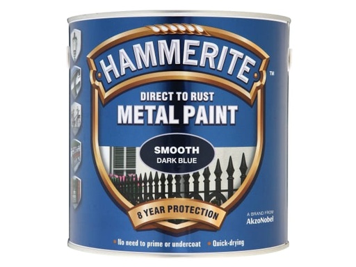 [HMMSFDB25L] Direct to Rust Smooth Finish Metal Paint Dark Blue 2.5 Litre