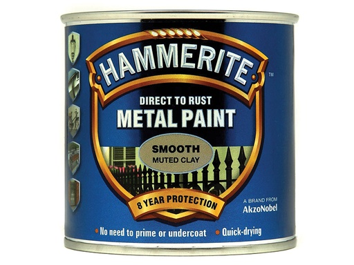 [HMMSFMC250] Direct to Rust Smooth Finish Metal Paint Muted Clay 250ml
