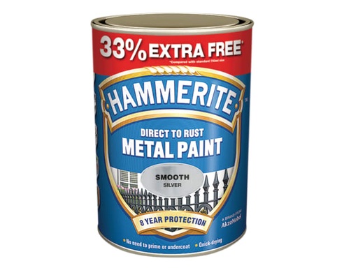 [HMMSFS750AV] Direct to Rust Smooth Finish Metal Paint Silver 750ml + 33%