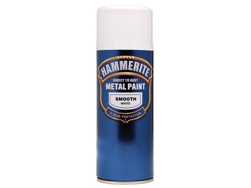 [HMMSFWAERO] Direct to Rust Smooth Finish Aerosol White 400ml