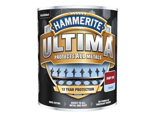 [HMMUMSRR750] Ultima Metal Paint Smooth Ruby Red 750ml